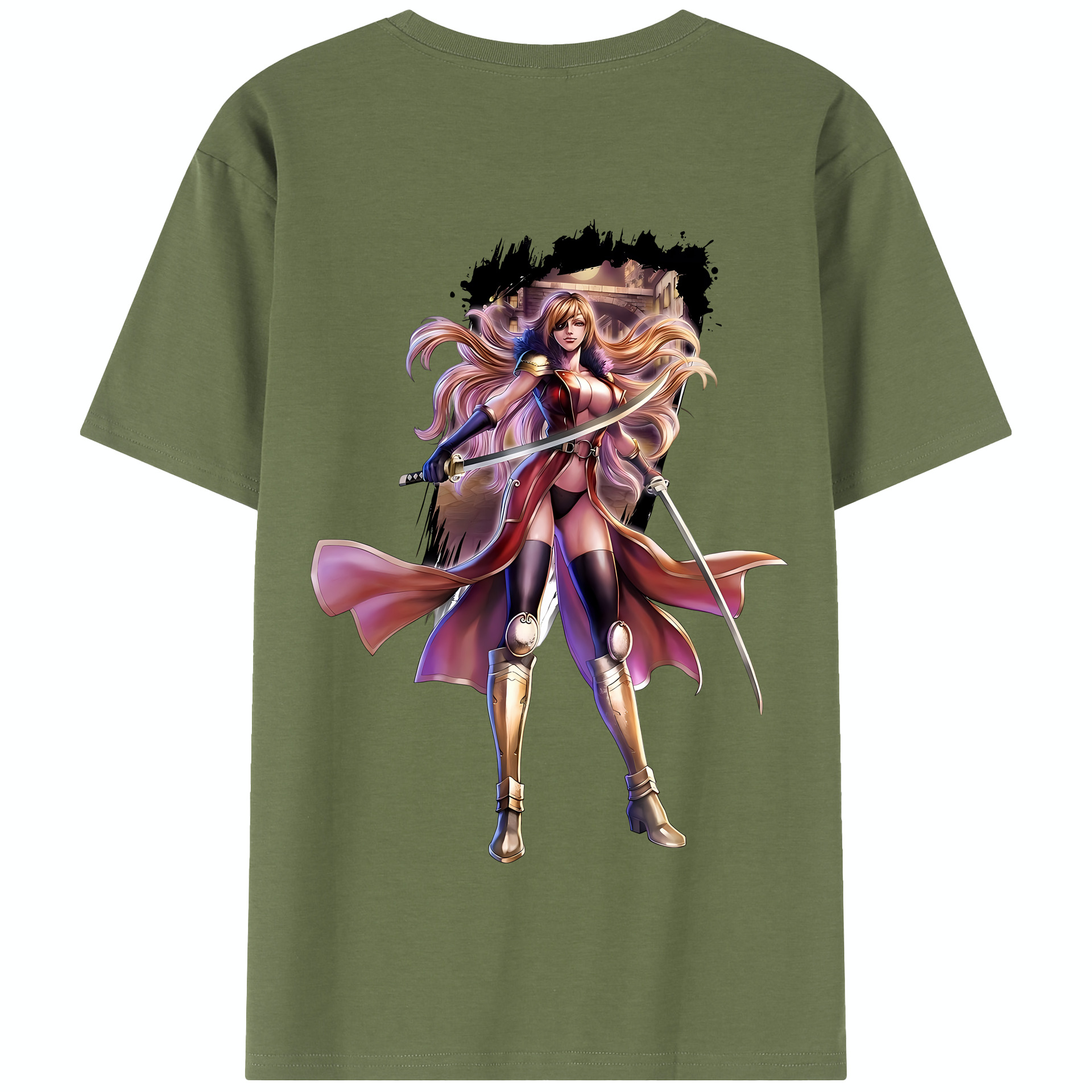 （画像用） 北斗の拳 Fist of the North Star 綿100％半袖Tシャツ（背面プリント）